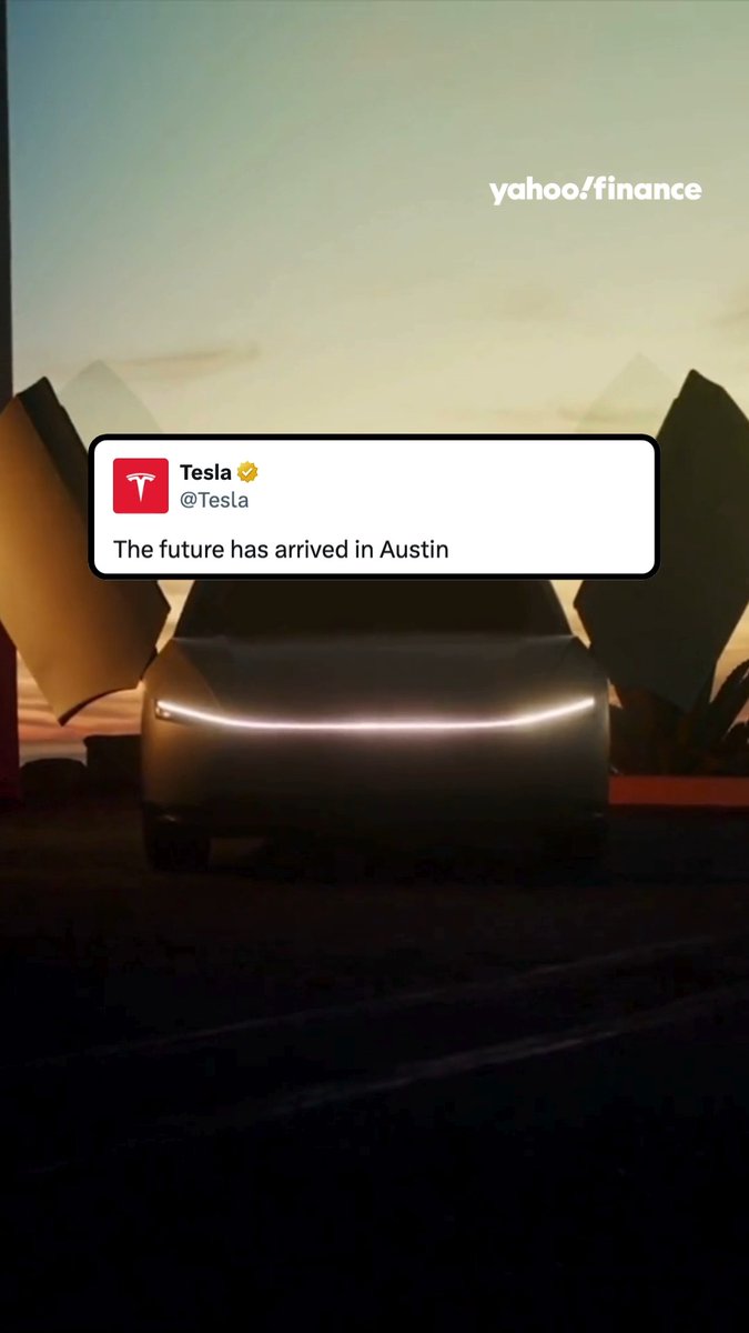 $TSLA's Cybercab launch just dropped. 💥 "The future has arrived," Tesla posted on X. The robotaxi will be available exclusively in Austin, Texas, on September 3.