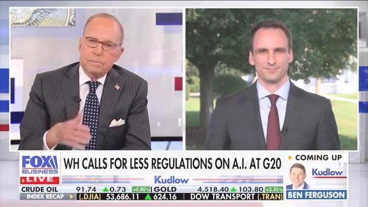 The U.S. message to our G20 partners this week was simple: We want more growth and innovation around the world. Always great to join Larry Kudlow FOX Business.