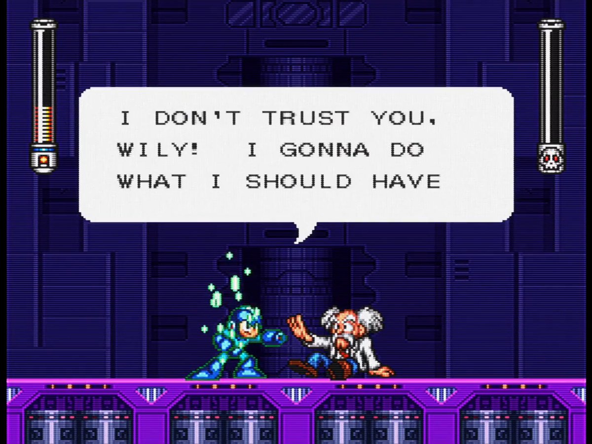 Moments of hesitation lost in translation Mega Man 7, 1995 [Super Nintendo] "Wily Final Form" - Yuko Takehara