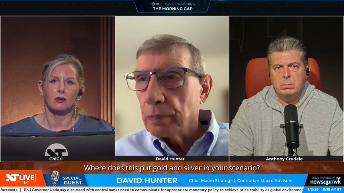 "I have a target on gold for this year of 7,000... silver, my target is 200." 👀 David Hunter