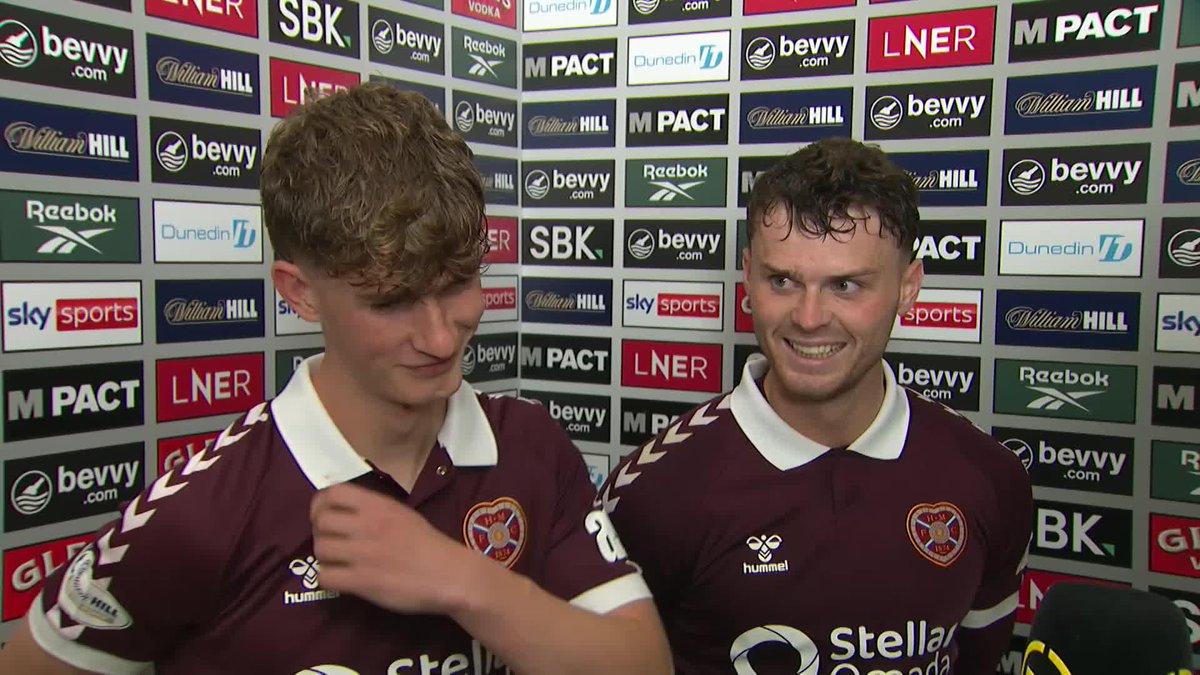 James Wilson and Josh McPake speak after scoring in Heart of Midlothian FC' 3-1 win over Hibernian 💜 "Cracking atmosphere... I loved it!" 🗣️