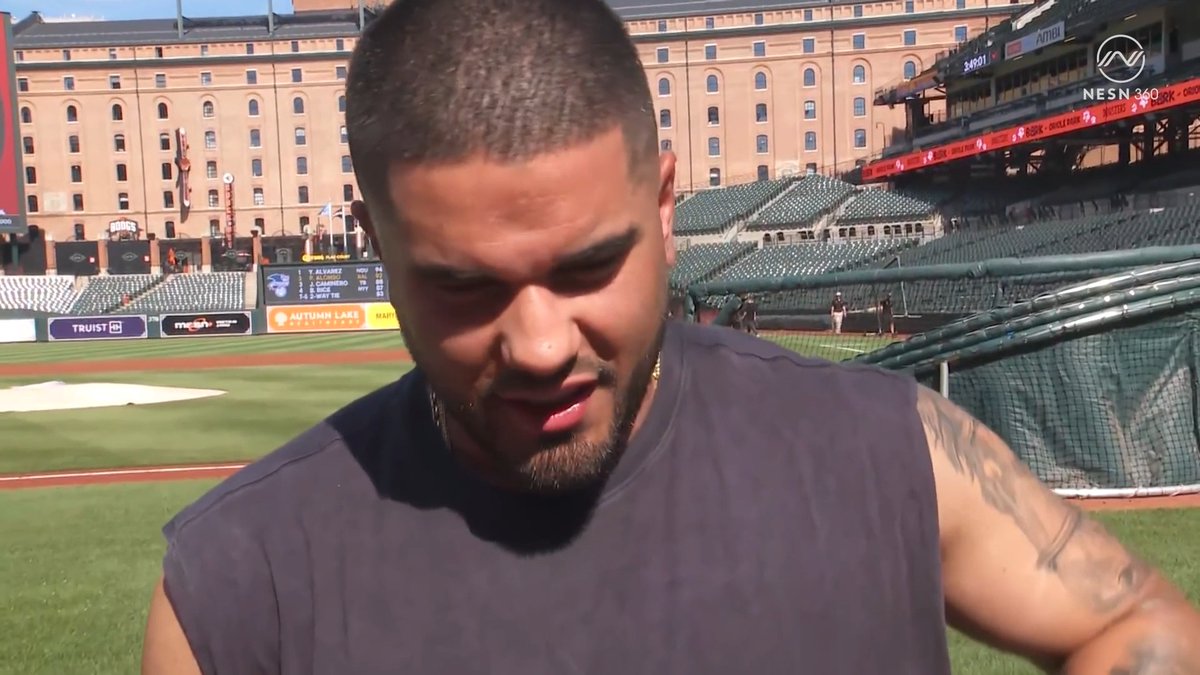 Narváez on Boston & being traded: "I was driving here to Baltimore the same day, I was crying because I realize how much love I have for Boston... super, super thankful for that opportunity. Boston will always be in my heart." ❤️