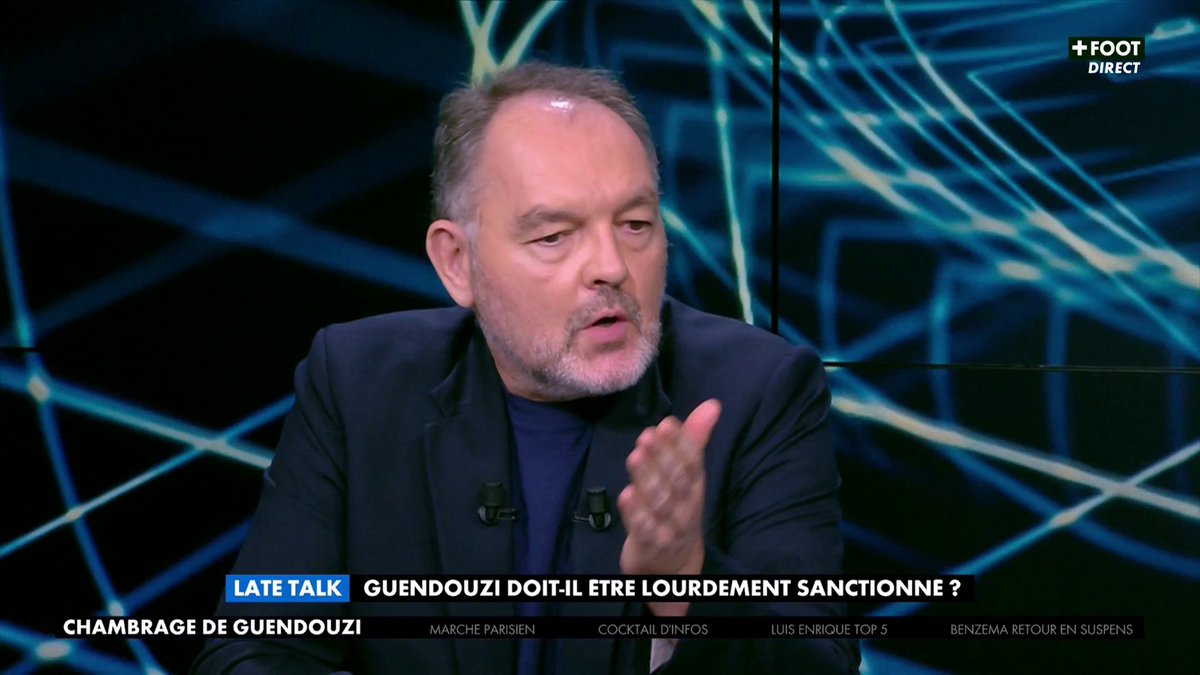 "Il fait dégoupiller tout le stade... On a une responsabilité même si on se fait insulter" 🗣️ L’UEFA a ouvert une enquête disciplinaire contre Guendouzi et Greenwood. Le Français doit-il être lourdement sanctionné ? 🤔 Le Late FC c'est sur CANAL+ FOOT 🖥️