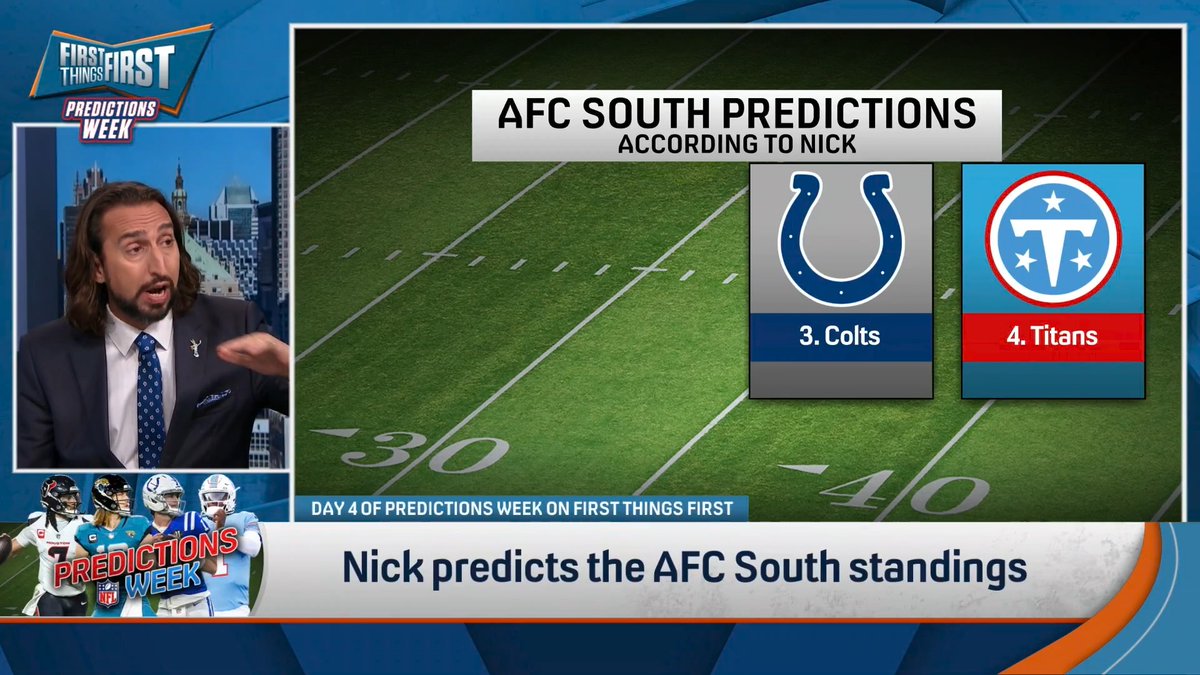 .nick wright brought out the trumpeters in honor of picking the AFC South 🎺 “With a triumphant return to the postseason: the Prince.” 🤴