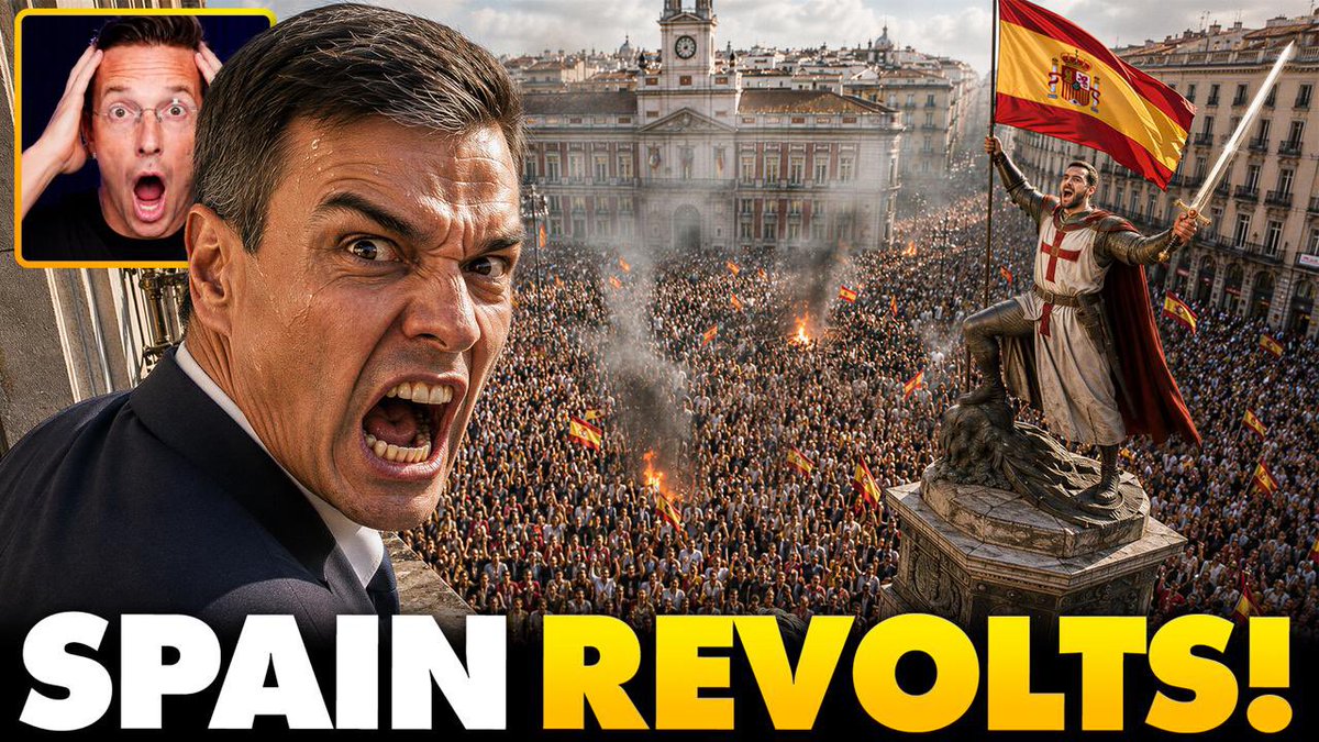 REVOLUTION in Spain! Thousands of Patriots Take Over Major Cities in REVOLT Against Muslim Invaders... Spanish citizens are demanding Pedro Sánchez resign after allowing Moroccan Muslims to flood Ceuta with military-age men. The people have had enough. Spain is standing up. Europe cannot become the third world.