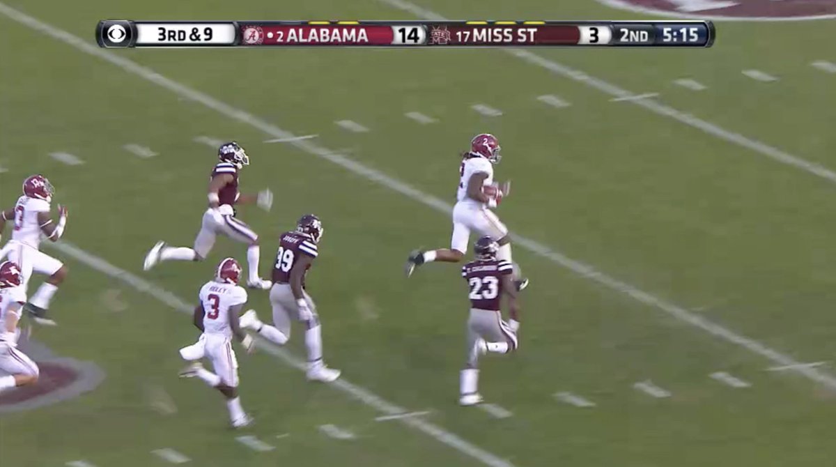 His name is Derrick Henry, and he ran through a mfs face 50 times a game