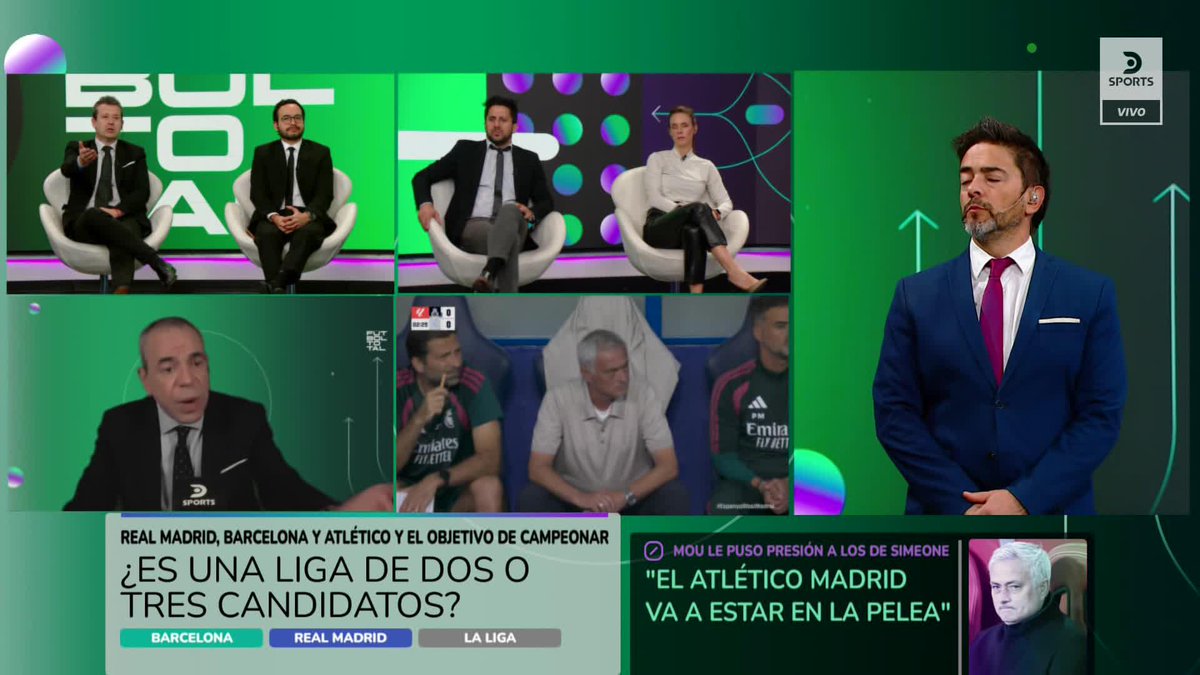 "ENTRE REAL MADRID Y ATLรTICO DE MADRID ESTร EL CAMPEรN" Los candidatos de Juan Furlanich para ser el campeรณn de #LaLigaEnDSPORTS ๐ ยฟCoincides? ๐ง #FรบtbolTotal