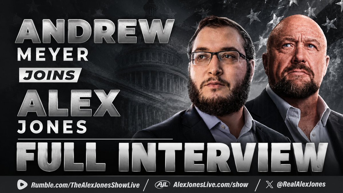 MUST-WATCH: Viral "Don’t Tase Me Bro" Legend &amp; Renowned Journalist Andrew Meyer Joins Alex Jones To Debate The Successes/Failures Of Trump's 2nd Admin, The Iran War's Impact On The Global Economy, Israeli Influence On US Government, &amp; MORE! DO NOT MISS THIS POWERFUL DISCUSSION!