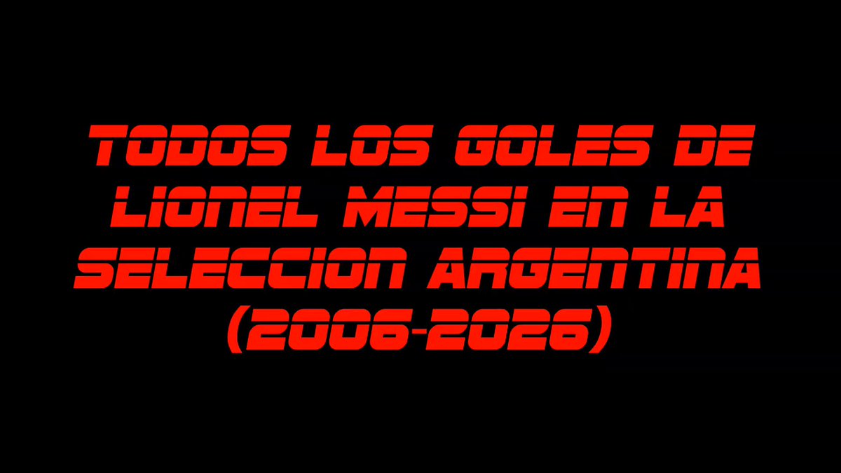 Paso a dejarles todos los goles de Messi en la seleccion argentina. De nada.
