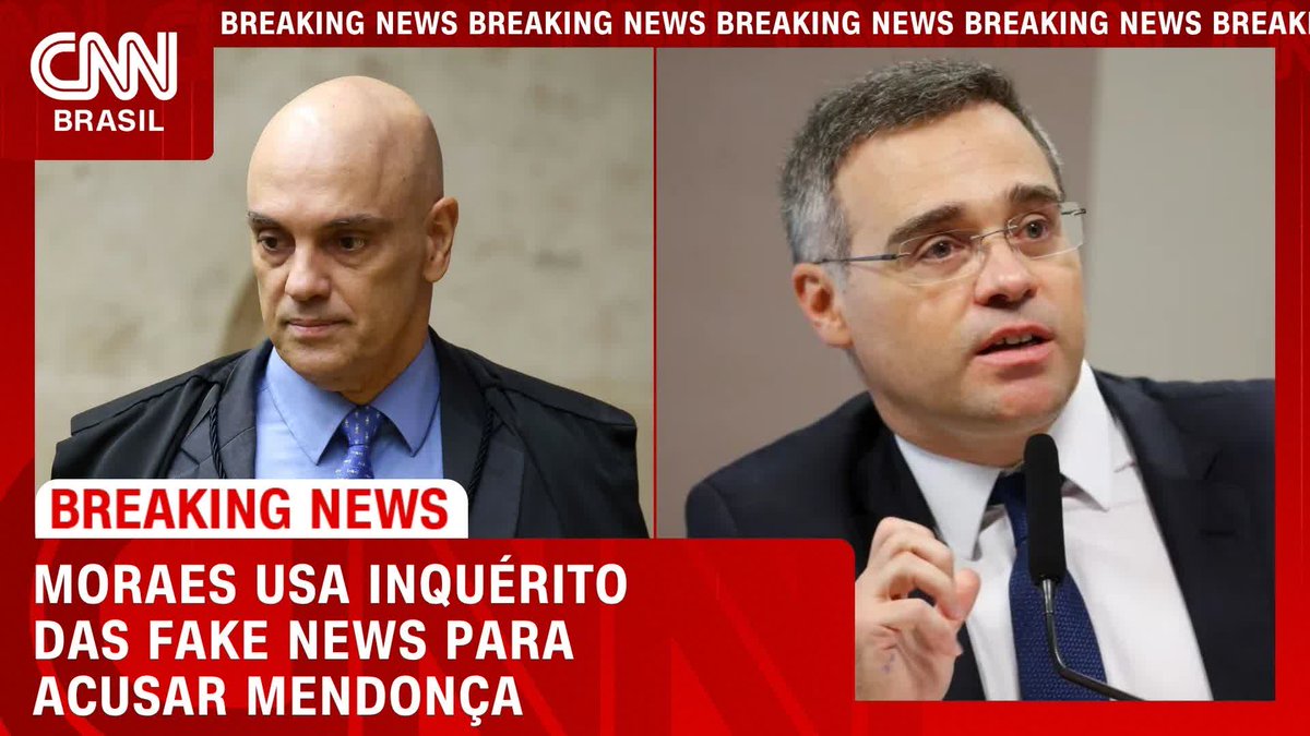 Moraes usa inquérito das fake news para acusar Mendonça; assista #CNNPrimeTime