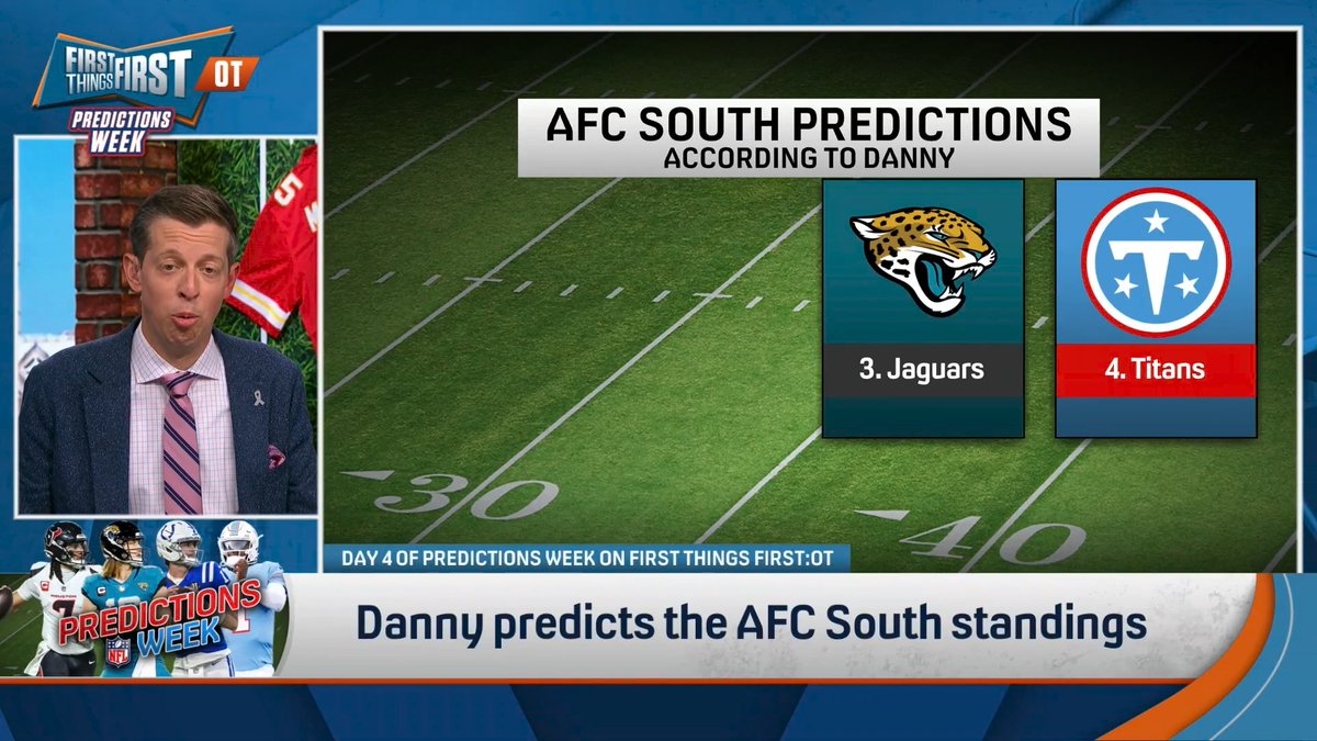 .Danny Parkins reveals his AFC South picks… And he has the Texans AND Jaguars missing the playoffs 👀