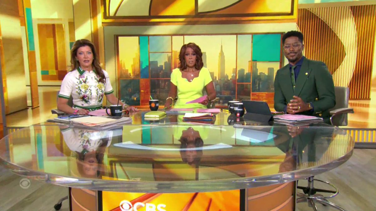 .Norah O'Donnell 🇺🇸 is coming home: The Emmy Award-winning CBS News journalist is returning to "CBS Mornings" as co-host alongside Gayle King and Nate Burleson, starting Tuesday.