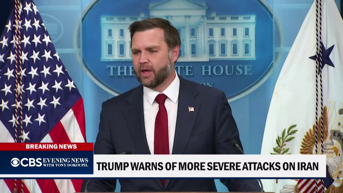 Asked if the war with Iran would be over by November's midterm elections, Vice President JD Vance said, "I wouldn't call it a war." Weijia Jiang has more on the rare White House press briefing following last week’s departure of press secretary Karoline Leavitt.