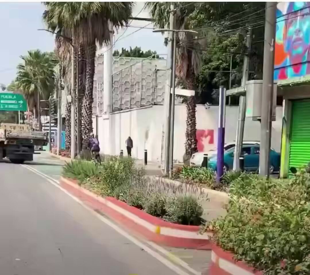 ¡Gandalla! Invadió la #ciclovía de la Calzada de #Tlalpan y zapeó a un ciclista, así captaron a este sujeto. #CdMx. #Video 🎥👇🏽
