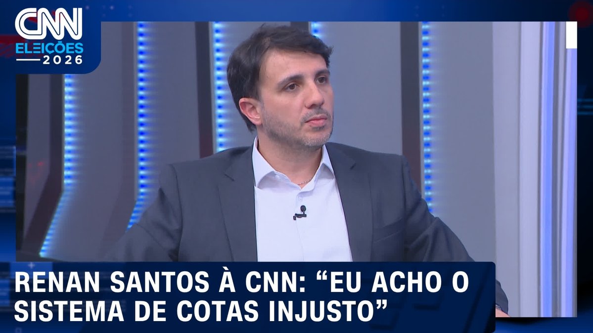 À CNN, Renan pede fim de cotas raciais: "Injustas" e atende "classe média"; assista #CNNEleições