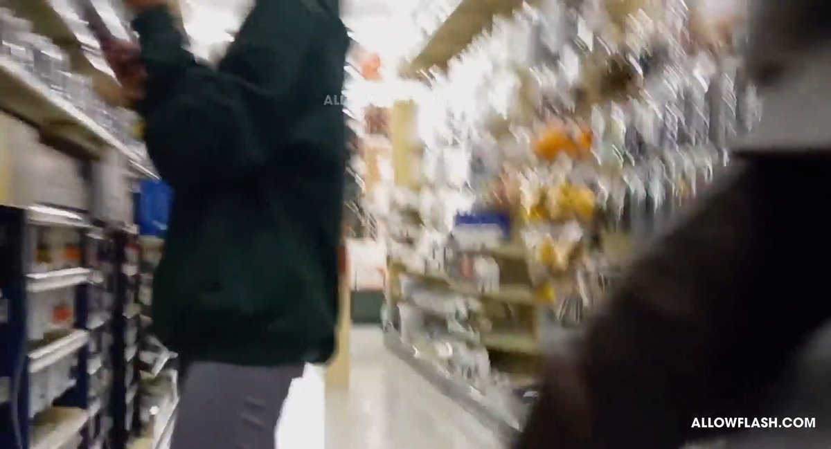 Holy shit! Chatting with hot young girls at the store and one of them saw the big black dick and liked it!🍆💦 #wow #store #bbc #creepshot