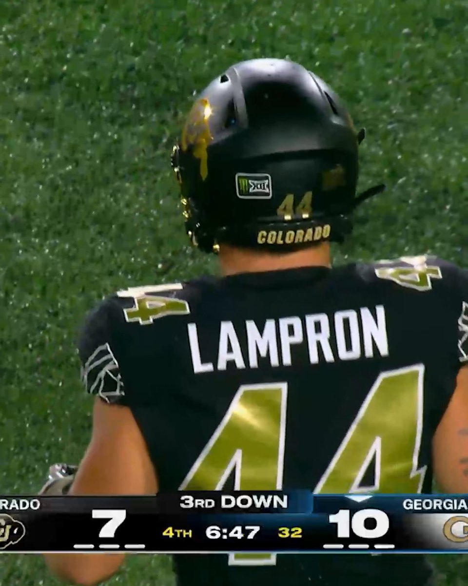 Gideon "ESPN" Lampron making a defensive play on ESPN 🔥 He's a linebacker for Colorado 🙌