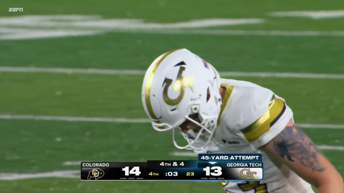 Georgia Tech's potential game-winning FG gets blocked! What a win for Coach Prime and Colorado 🔥