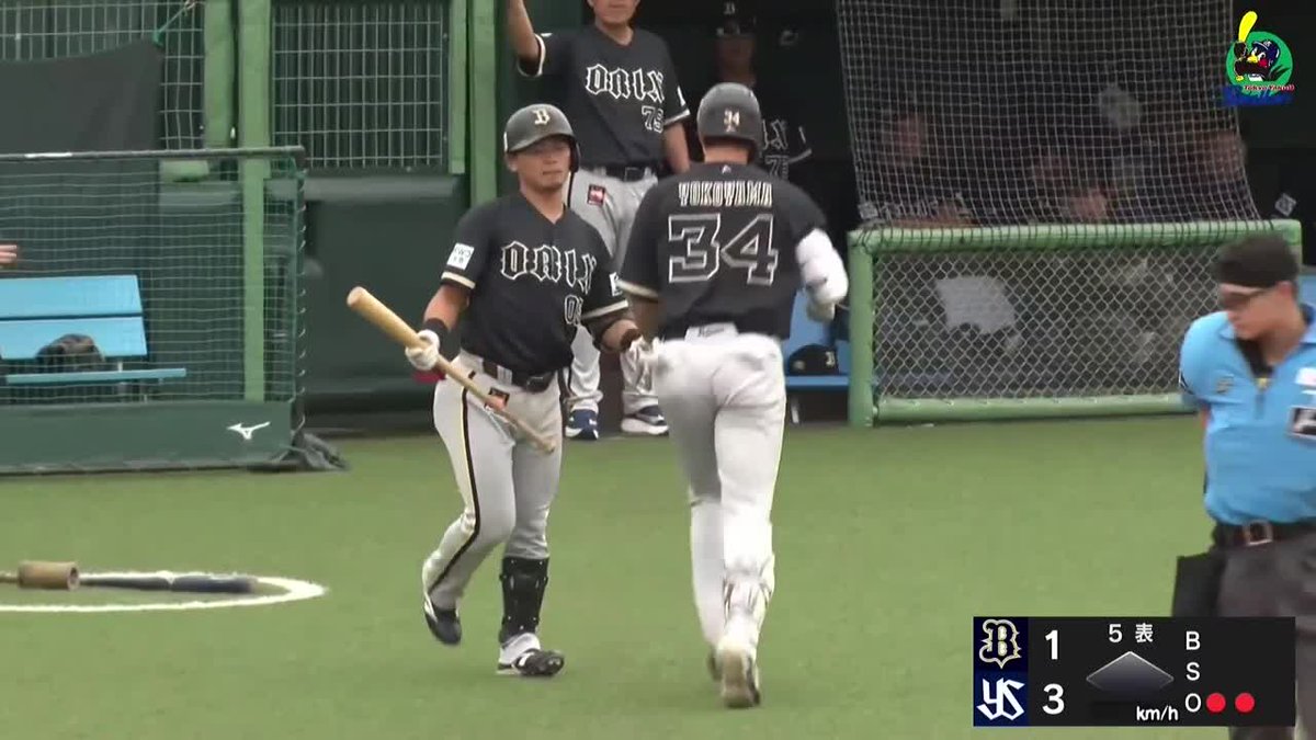 34の系譜 横山聖哉 第6号ソロ！ フルスイングでスタンドイン！ ⚾ヤクルト×オリックス（ファーム） #イージースポーツ #Bs2026 #だったらDAZN