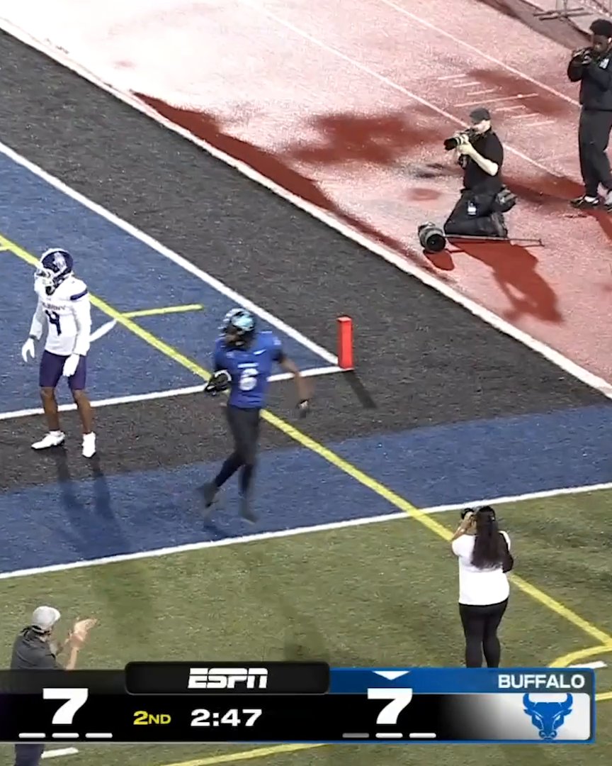 WR went for a hat trick 😳🎩 Chance Morrow went 3/3 for Buffalo 🔥