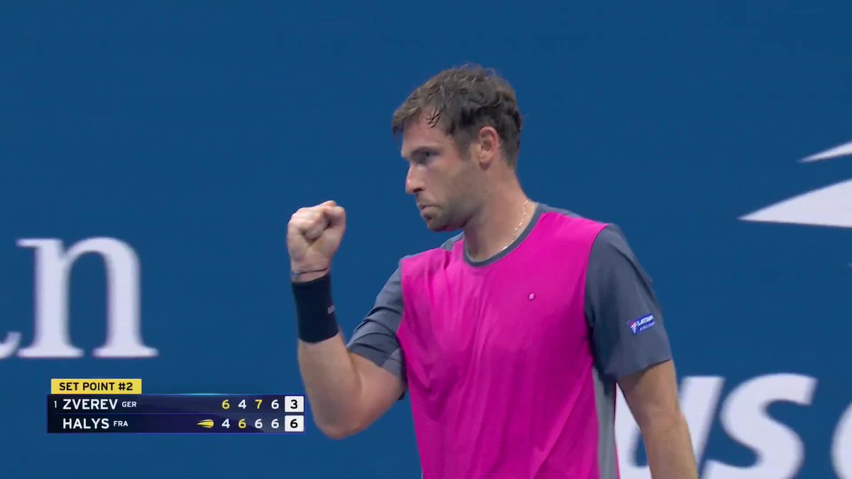 Going the distance again! Quentin Halys and Alexander Zverev are headed to a fifth set.