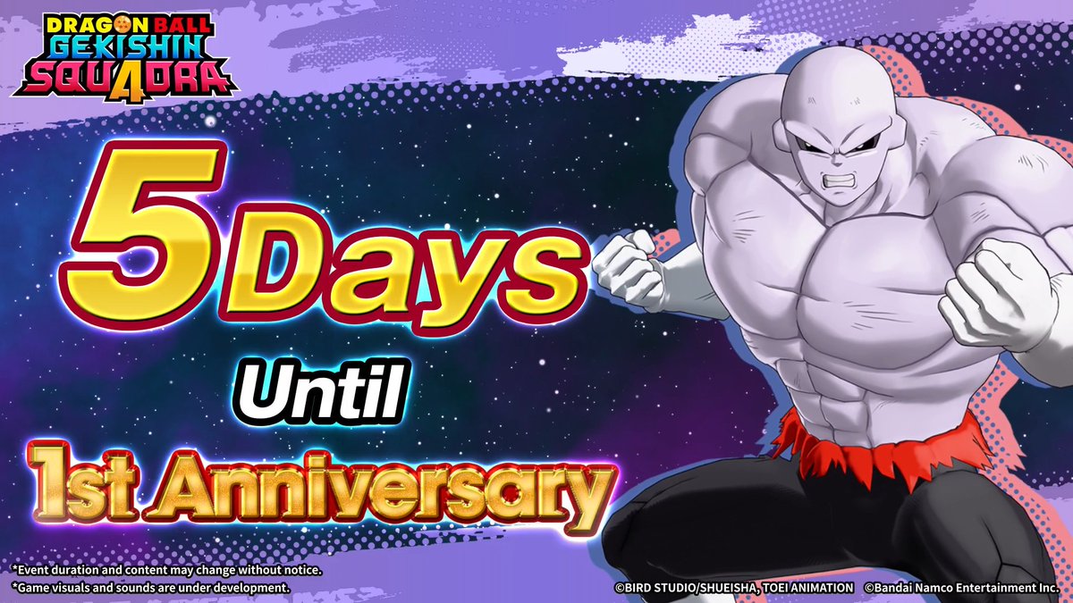 📢5 Days until the #Squadra 1st Anniversary! #GekishinSquadra #DragonBall