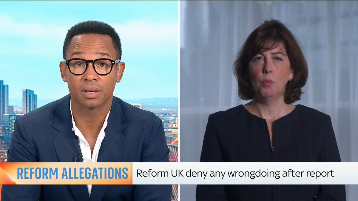Labour deputy leader Lucy Powell MP confirms they've reported Reform UK donation claims to the Met police. It comes after a Channel 4 report appeared to show undercover footage detailing top party officials arranging for a US company to fund polling.