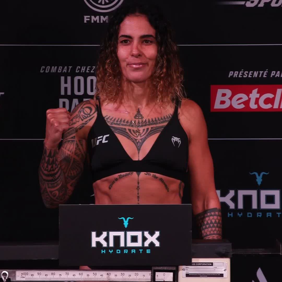 Nora Cornolle valide la pesée à 61,7 kg ! 🇫🇷✅ #UFCParis