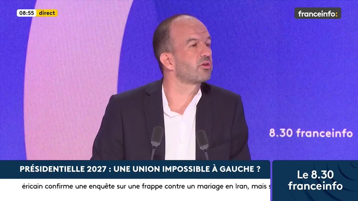 🔴 Lettre de Marine Tondelier sur le risque de défaite à gauche ➡️ "À elle d’en tirer les conséquences, la vérité est que tout le monde sait qu’il n’y aura pas une seule candidature à gauche", dit Manuel Bompard