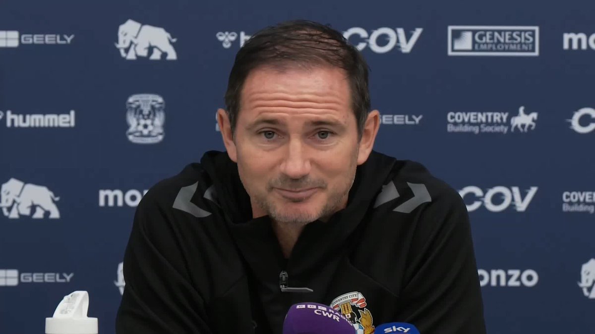 🗣️ "Of all the games this season it's the one where the expectation was for us to win." Frank Lampard is keen to put last week's defeat to Hull City behind him ahead of Coventry's trip to The Etihad.