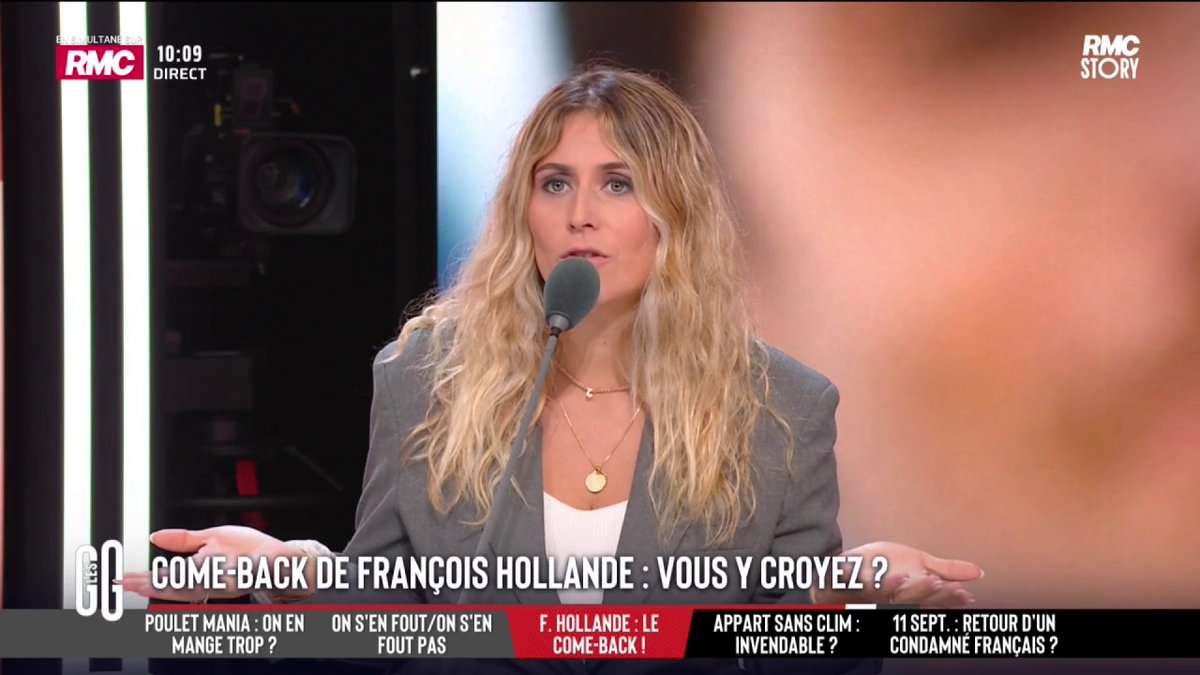 🗣️ Flora Ghebali à propos de François Hollande : "Enfin des idées nouvelles à gauche ! Je trouve que François Hollande a été un grand président". #GGRMC