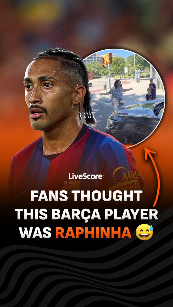 Barcelona fans were waiting for Raphinha after training, but it was only until after they stopped the car they realised it was Barcelona Femení’s Kerolin Nicoli 😅 It seems like she saw the funny side of it though 🤣🤷‍♂️