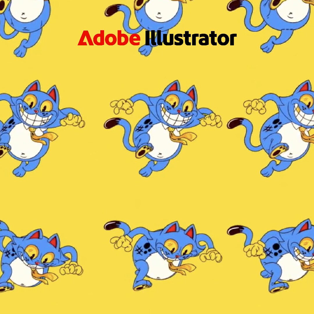 【時短】イラストのアングルを変更する方法🐱 Adobe Illustratorの「ターンテーブル」で 描いたイラストのアングルを 自由自在に変更してみませんか？🪄 「すべてのビューをカンバスに配置」を使うと 一覧から好みの角度を選ぶことも可能です！ いいね＆ブックマークして試してみてね📝