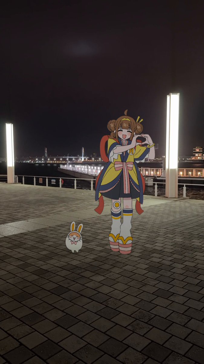 月を見ると嬉しくなって、つい踊っちゃうんだ！ #いまだけ月見食べ美