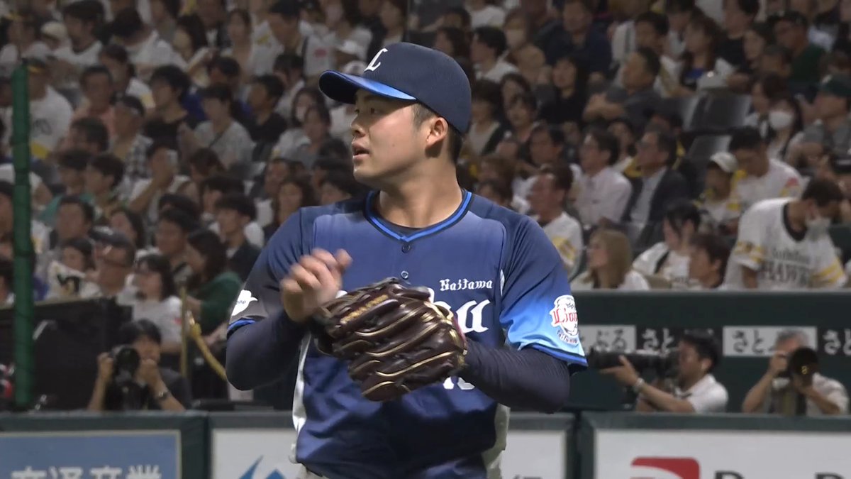 #豆田泰志 投手が好リリーフ！ 無死1、2塁のピンチを、無失点で切り抜けます！ #seibulions #打破