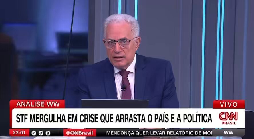 O jornalista William Waack afirmou na CNN Brasil que a crise institucional envolvendo o Supremo Tribunal Federal (STF) e o caso do Banco Master pode abrir espaço para um sentimento de desobediência civil no país.