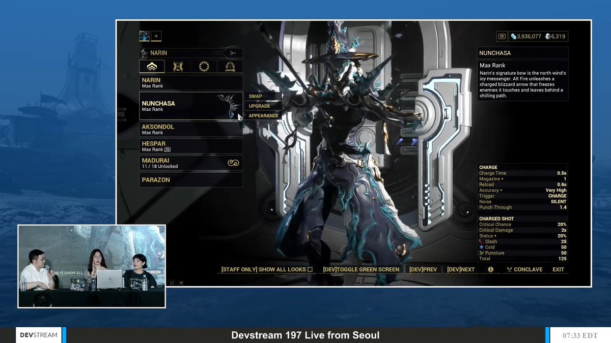 Embody the spirit of a winter storm with the upcoming Narin Bundle! Featuring the sword-dancing Narin #Warframe, her signature Weapons and Customizations.