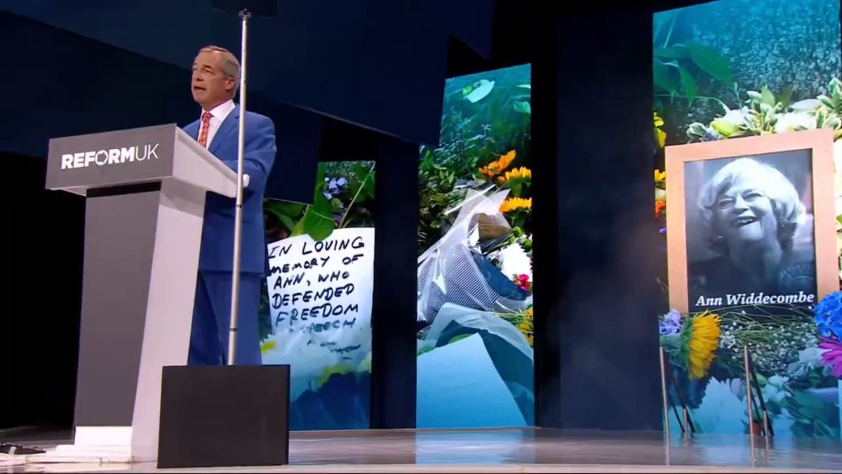 Nigel Farage MP: “Ann was loved by millions, but respected by many millions more.”