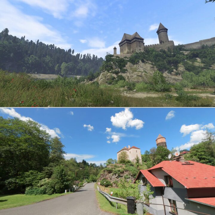 A few comparisons of Rattay in Kingdom Come: Deliverance (1403) and real life (2026) #KCD