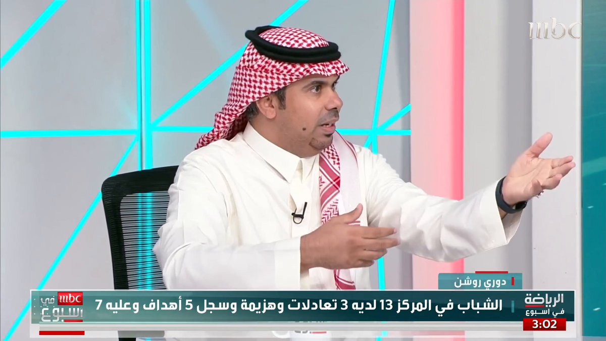 حازم الغامدي: خلال السنوات الأربع الماضية كانت هناك أندية أقل دعما من الشباب وأعلى منه في ترتيب الدوري فارس العلياني: الشباب لا يقارن بأندية الوزارة.. الشباب يقارن بالهلال والنصر لأنه "راس" وشيخ الأندية فارس العلياني حازم الغامدي #MBCinAweek #MBC1