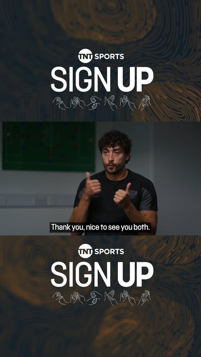 "Deaf Power." ๐ Hull City's Matt Crooks is the first Premier League footballer to have an interview with Sign Up fully in BSL ๐ ๐บ The first episode from our fourth season of Sign Up is live from 5.30pm this evening on TNT Sports and HBO Max.