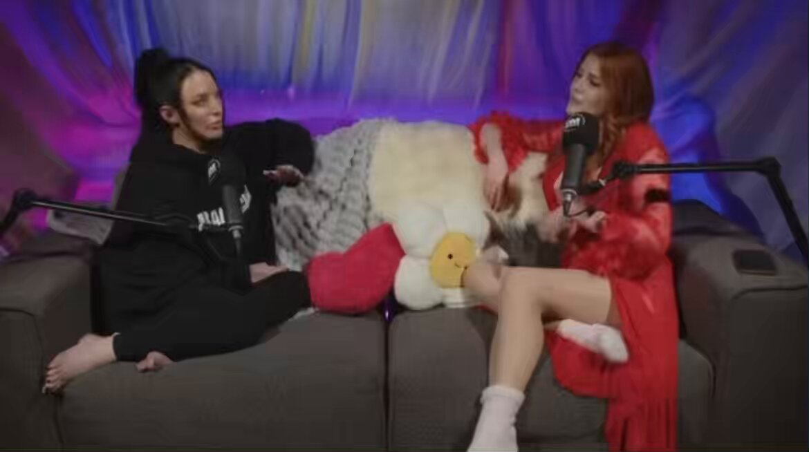 Adult film actor Angela White talks about her struggles as a flat chested little girl, She revealed that she had always wanted big boobs and finally got double D’s after her 14th birthday saying that was when her life began.