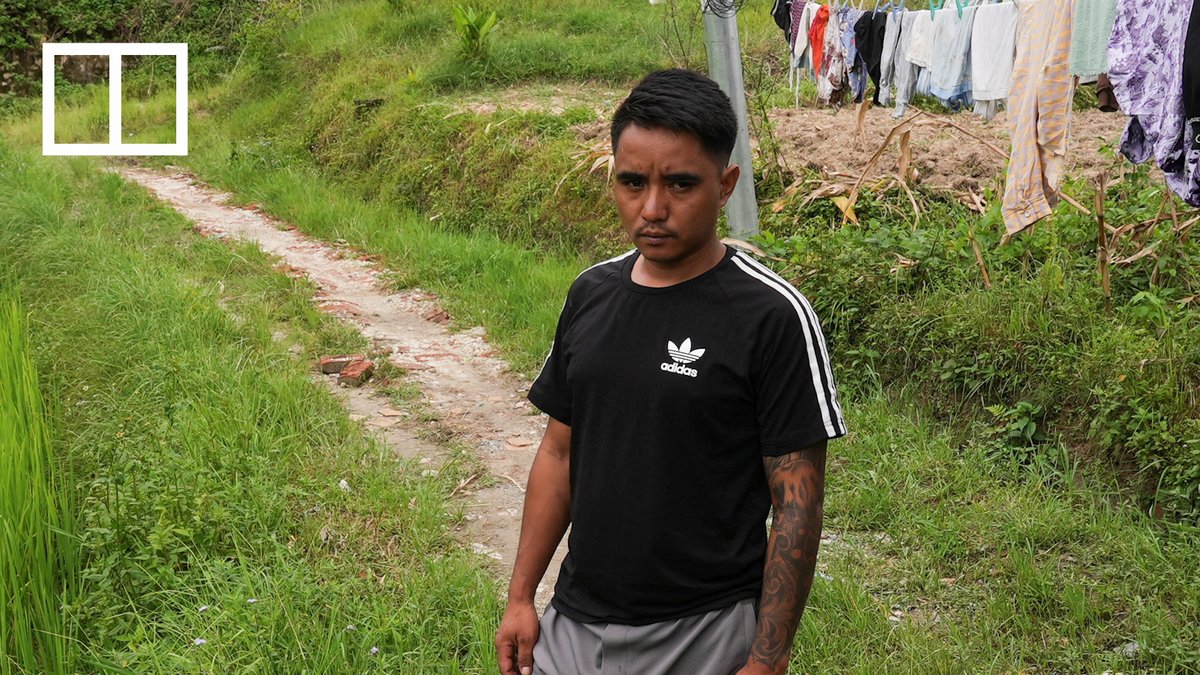 ‘I’ve been given a second life’: 32-year-old Dhan Bahadur Tamang says he is grateful to have survived disastrous flash floods that hit Nepal last week. #nepal #flashflood #disaster #survivor