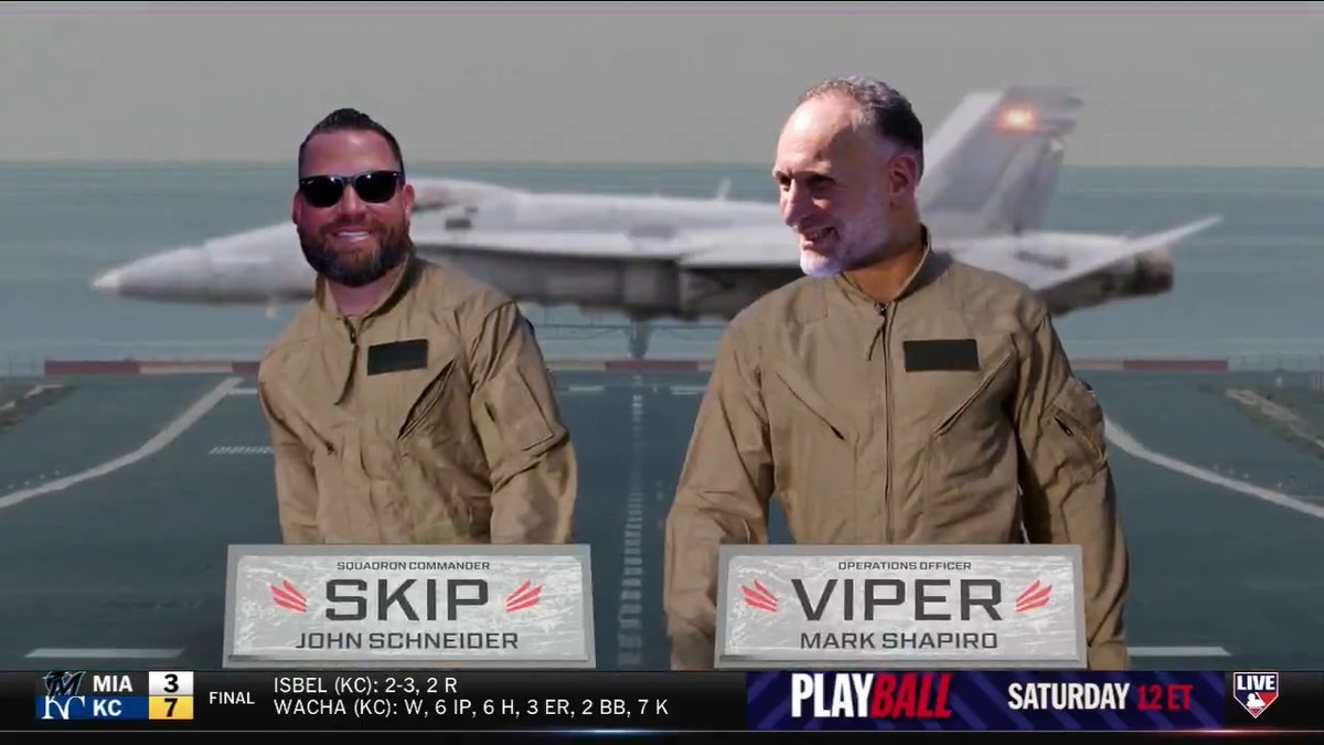 Are the Toronto Blue Jays a bunch of aviators? ✈️😂 #MLBCentral breaks down Toronto after their win in Cleveland during the Cleveland National Air Show.
