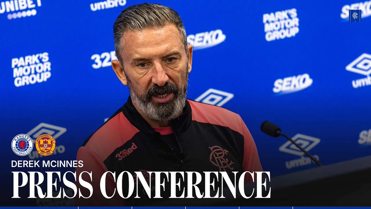 🎥 Derek McInnes spoke to the media ahead of our Scottish Premiership match against Motherwell.