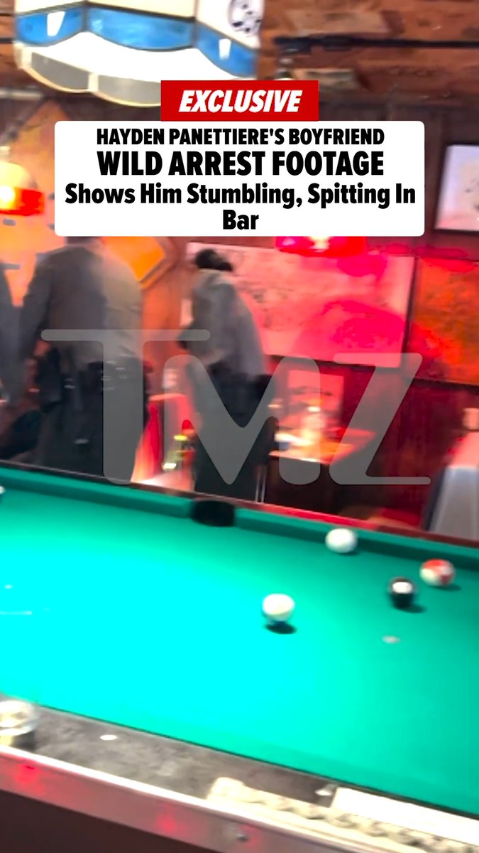 😬 Hayden Panettiere's BF seen wobbly, spitting in a bar during wild Barney's Beanery arrest.