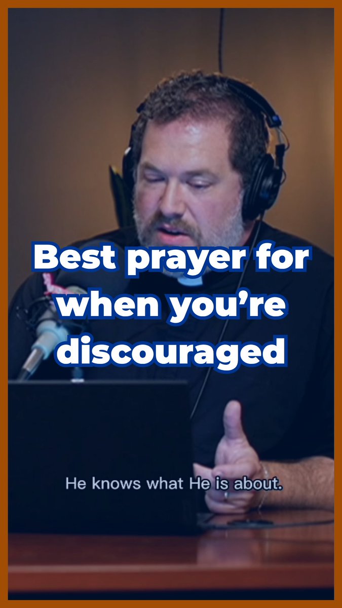 “What’s your favorite prayer to say when you feel down?” Fr. Samuel Keyes: *blows us away*👇