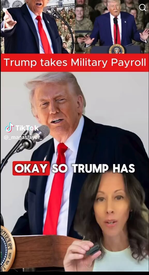🚨 TRUMP IS STEALING FROM THE MILITARY: the President is likely to stop paying US service members starting with the Navy.