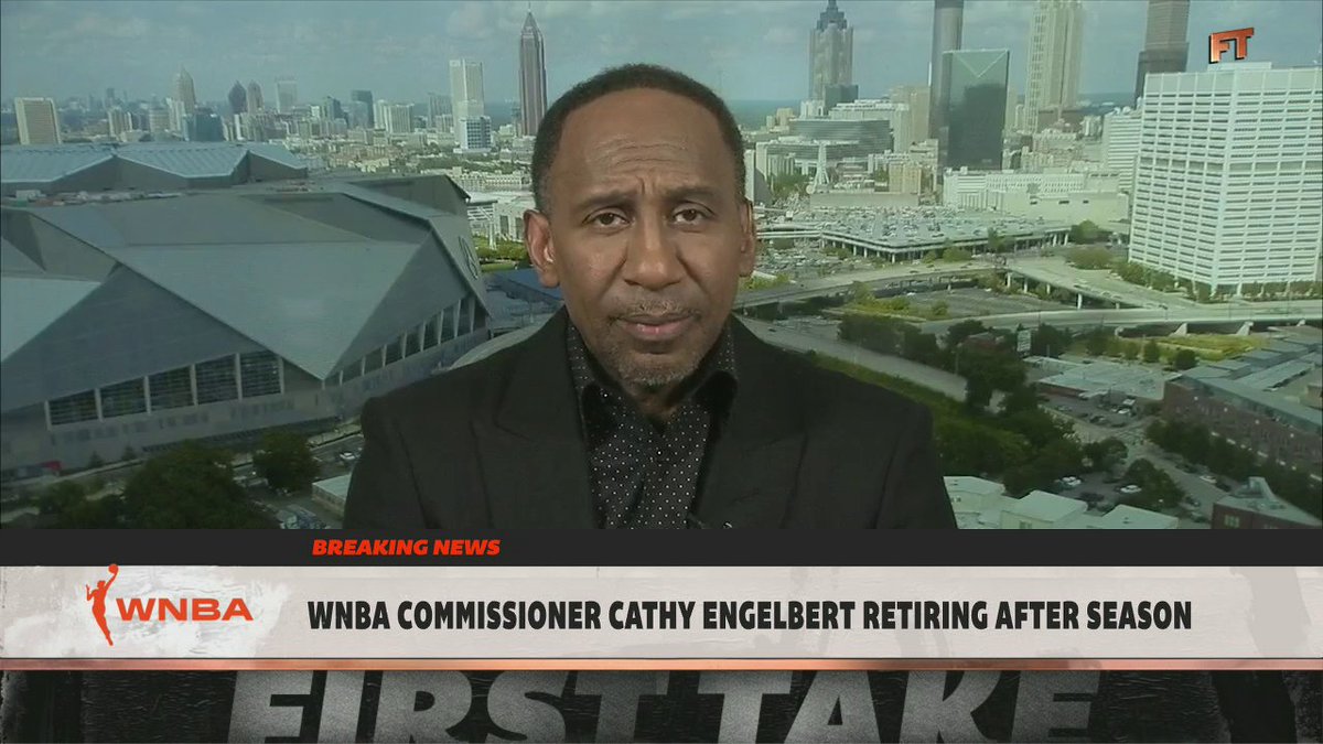 .Stephen A Smith reacts to WNBA Commissioner Cathy Engelbert deciding to retire at the end of the season ✍️