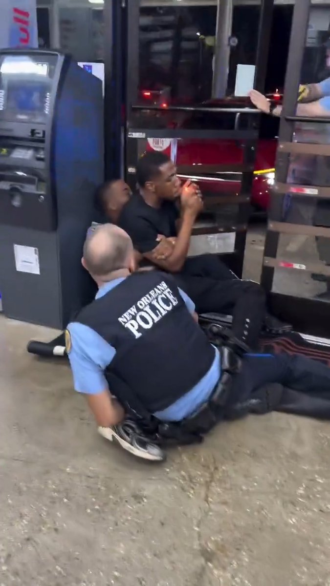 Let's check in on New Orleans and see what it's like to shop at a gas station in the Big Easy. Exactly as expected - it's chaos. One of the officers broke his leg attempting to arrest a local resident who seems to have the condition frequently called "asthma exacerbated by incarceritis" but, even with that RARE condition, he attempts to smoke whilst being arrested 🤨🚬 Of course - there are women screaming for literally no reason at all as well. Avoid New Orleans accordingly.... #CityLife #NewOrleans #diversity #smoking #brokenleg #cops #FailedState #decline #IQTest #darwin #taser #gasstation #TransitionalSpace #screaming #women #urban #democrats